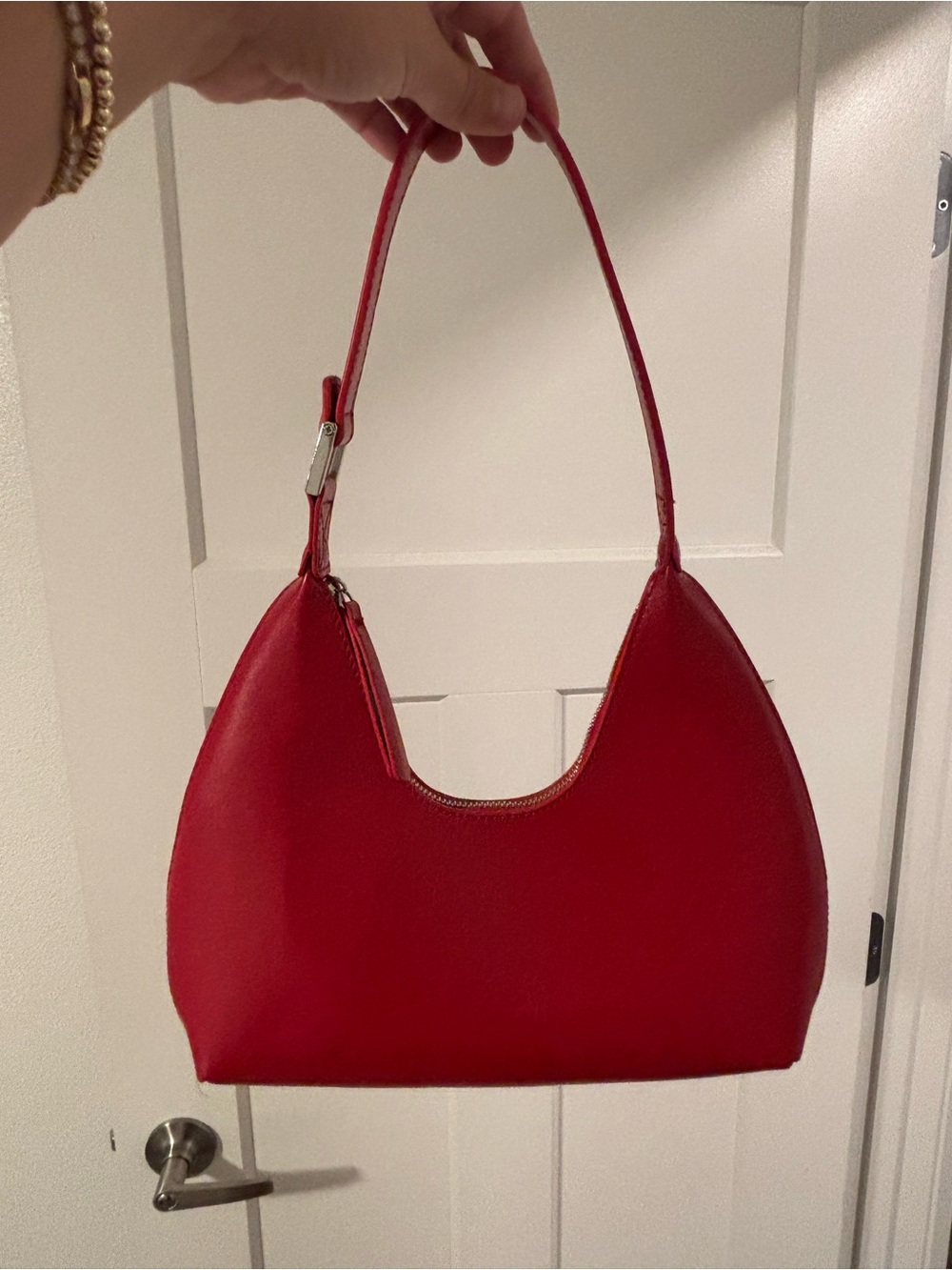 Princess Polly Red Crescent Shoulder Bag